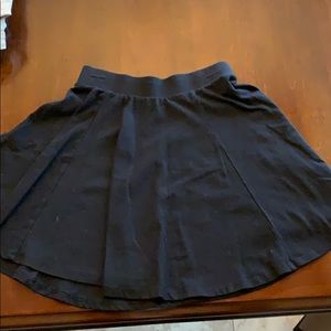 Black short skirt